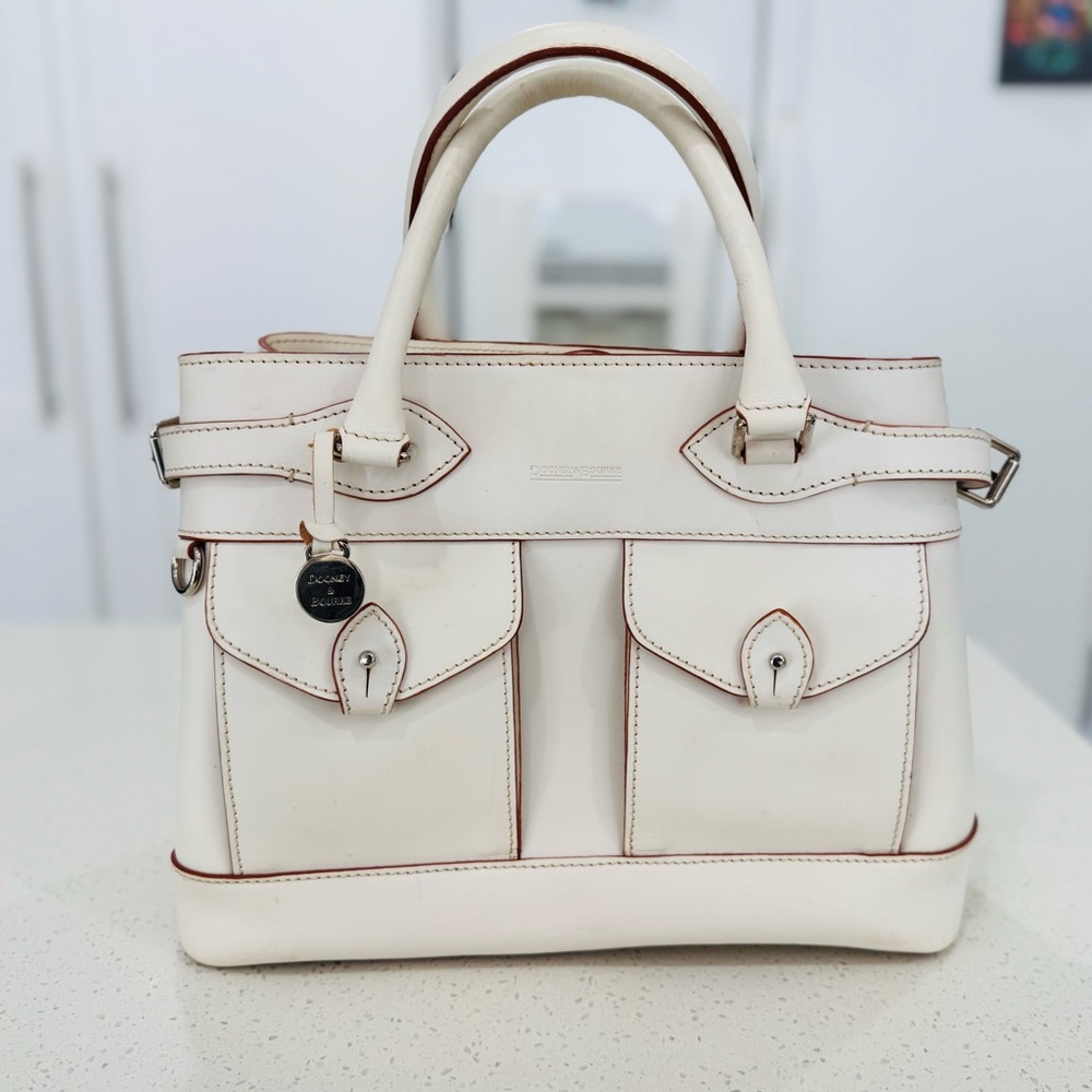 Dooney & Bourke White Leather Satchel